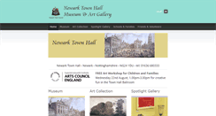 Desktop Screenshot of newarktownhallmuseum.co.uk