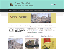 Tablet Screenshot of newarktownhallmuseum.co.uk